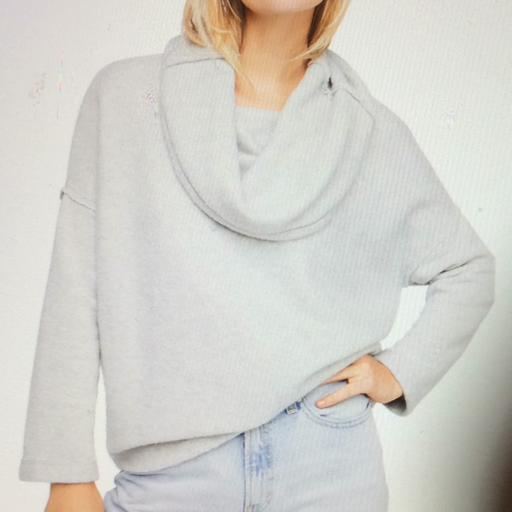 Free People Huntington Pullover Cowl Neck